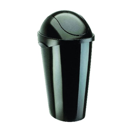 Umbra Umbra 13 gal Black Plastic Swing-Top Trash Can 086300-040